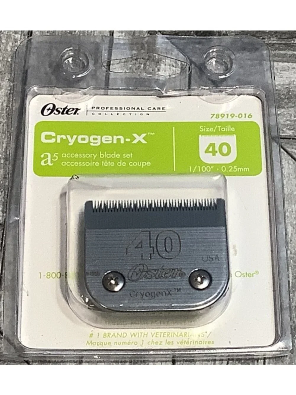 Oster Cryogen-X Size 40 A5 Professional Clipper Blade 1/100